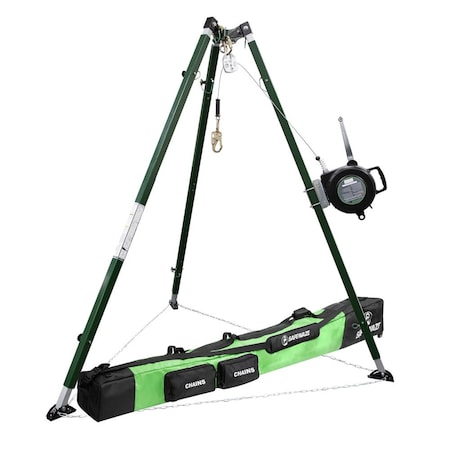 Safewaze 10ft Tech Tripod Kit: 65ft 3-Way 022-11036